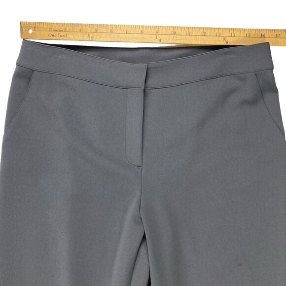 St. John Pants Womens Size 10 Gray Classic Straight Leg Business Casual Career - Picture 10 of 13